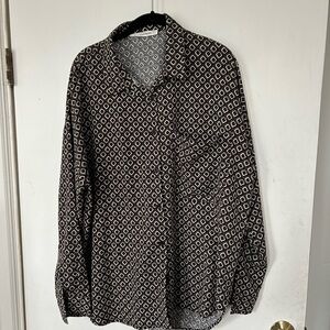 12th Tribe Geometric Button Down